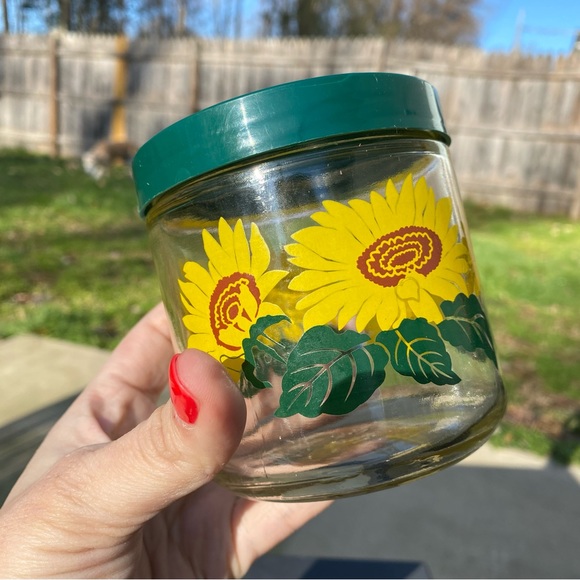 Small Vintage Sunflower Jar - Picture 6 of 7